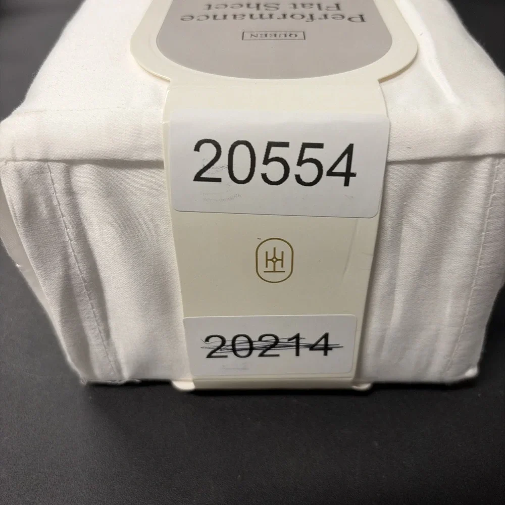 Threshold Queen 400 Thread Count Performance Flat Sheet In Sour Cream NWT 20554